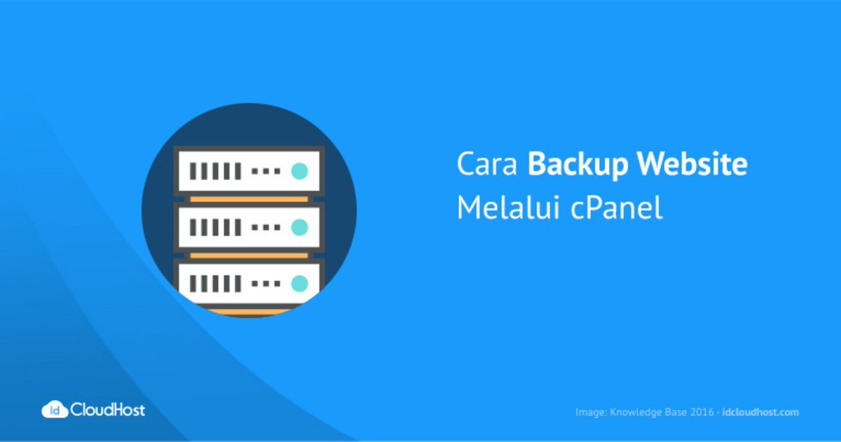 Lakukan backup secara rutin untuk Website Anda. Butuh Bantuan? Tim Support kita siap membantu! idcloudhost.com/panduan/cara-b…