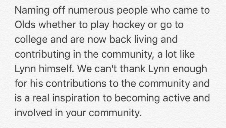 iceicegreenwood's tweet photo. Had a great conversation with Lynn this evening. #RowTheBoat #OurTownofOlds #LearnYourCommunity #Thankful @OGhockey @latts16 https://t.co/UC4f89HQQz