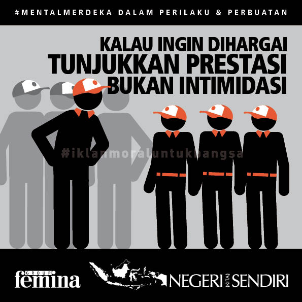 Negeri_Sendiri's tweet photo. Bullying nggak cuma di sekolah lho, di kantor juga ada. Ayo, ngaku! :D #MentalMerdeka #iklanmoraluntukbangsa @GADISmagz @FeminaMagazine https://t.co/p34brX3rMN