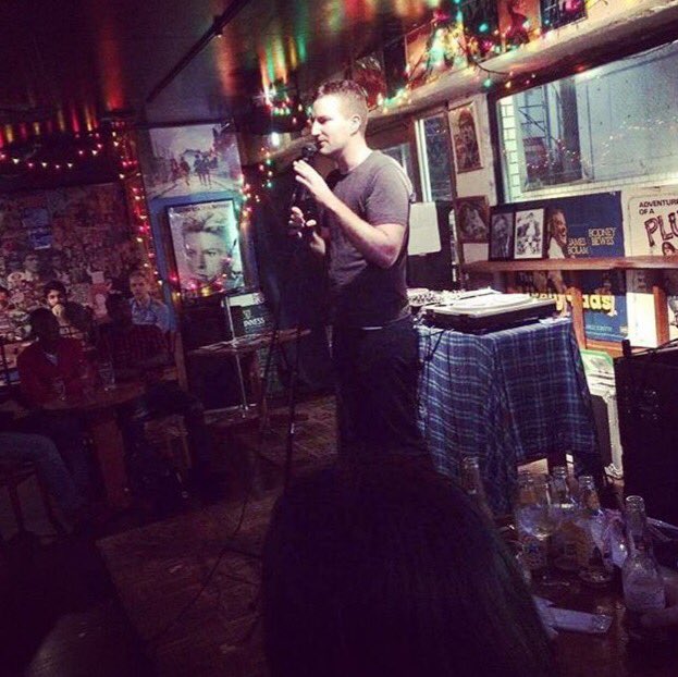 .@AndrewPaskin on stage in Japan. He'll be home in a few days just in time for our encore show <a href="/sydfringecomedy/">Sydney Fringe Comedy</a> X