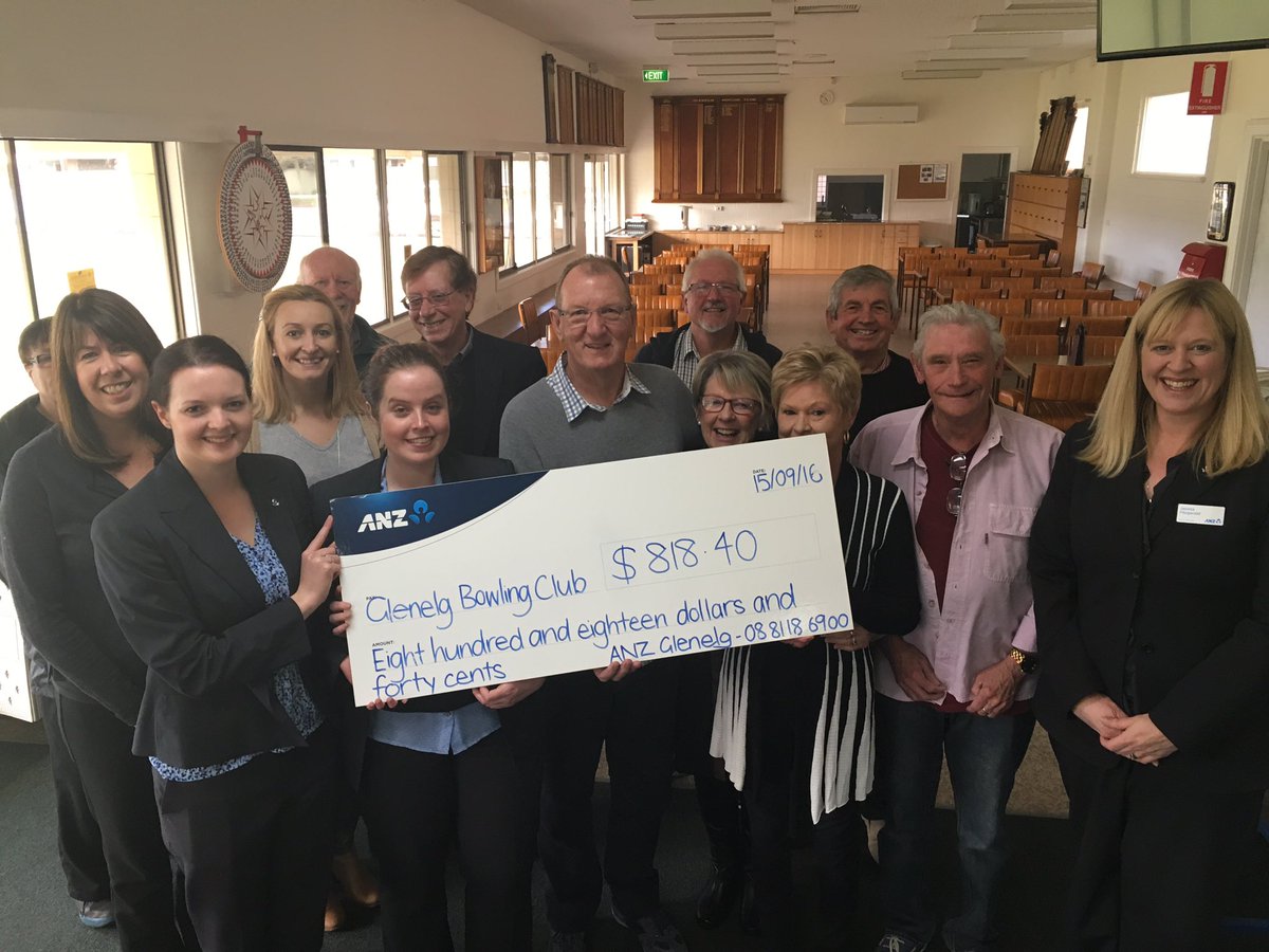 Proud to be supporting local bowls club like Glenelg! <a href="/ANZ_Media/">ANZ Media</a> <a href="/ANZ_AU/">ANZ Australia</a>
