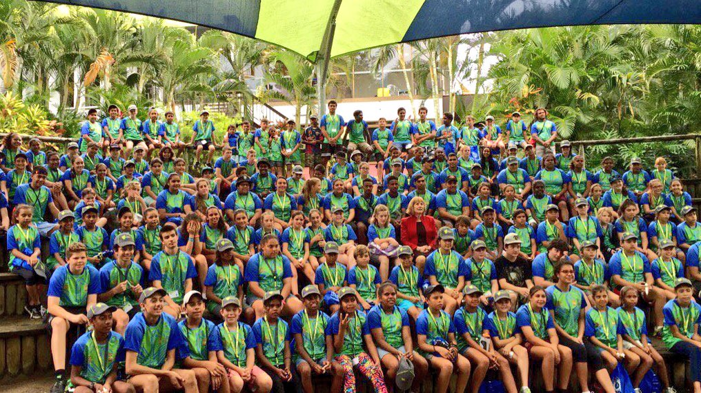 BronFredericks's tweet photo. Terrific seeing so many Indigenous young people engaged in the Land &amp; Sea Education Pgm at #CQUni #Rockhampton this week! https://t.co/wrVqyZ0nem