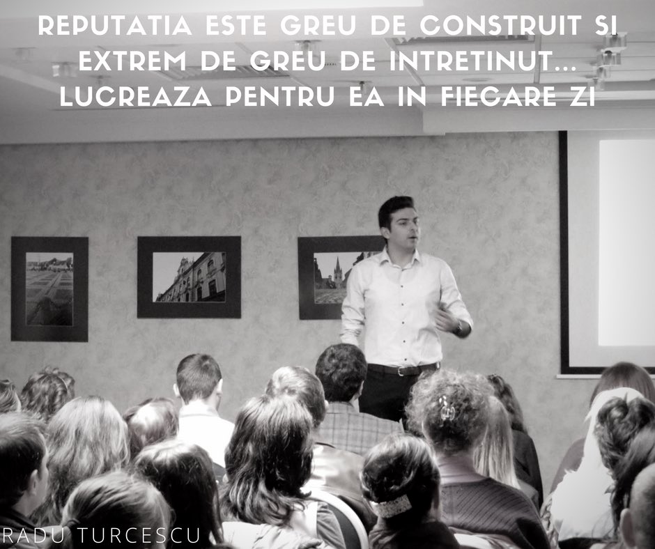 Radu_Turcescu's tweet photo. In "materie" de reputație, niciodata nu este suficient. 

#PERCEPTION 
#buildREPUTATION
#earnRECOGNITION https://t.co/aRhRhndGJ2
