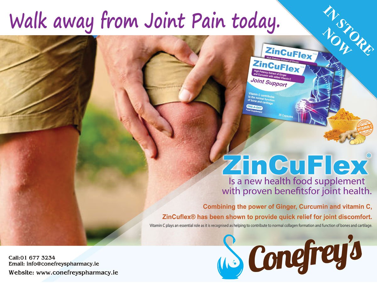 ConefreyPharmac's tweet photo. We now stock @Zincuflex for your joints #Zincuflex #Jointaid https://t.co/3CfhOiuDz9