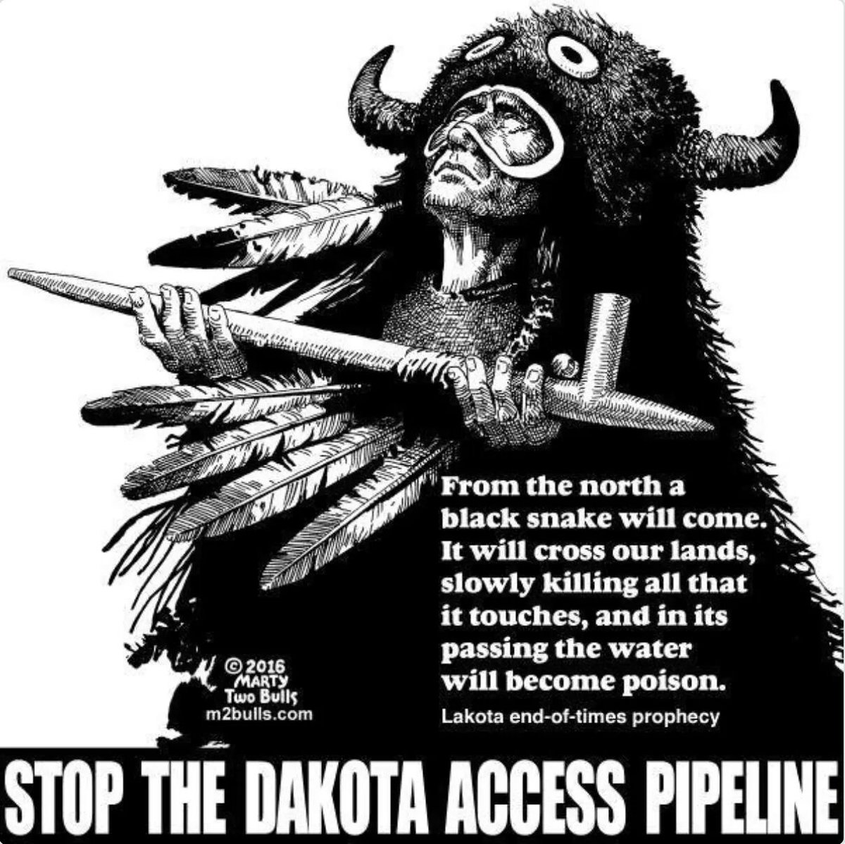 sigfreyd's tweet photo. Via #OverpassLightBrigade
Kill the black snake!
#noDAPL #WaterIsLife
Thanks Marty Two Bulls for the great image. https://t.co/zWciy336Zt