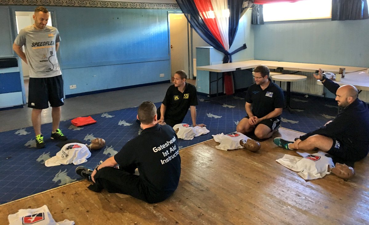 GatesheadSSP's tweet photo. Time for practical now, first up CPR! @RJM1STAID #FirstAidTraining https://t.co/lF3Kf9h5oJ
