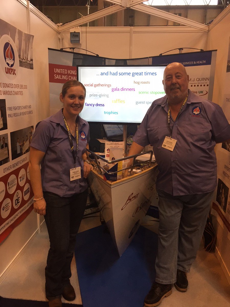 WHBence's tweet image. Good to see our @ukfiresailing colleagues at @emergencyukshow this week.  Hope you liked the #whbence boat and see you at the next event!