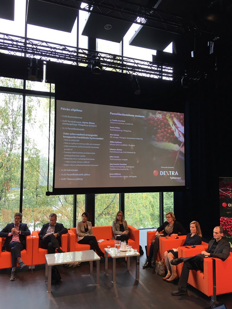 Onko työterveydestä strategiseksi kumppaniksi henkilöstön #hyvinvointi'in? #paneelikeskustelu #dextra #työterveys #työterveyshuolto