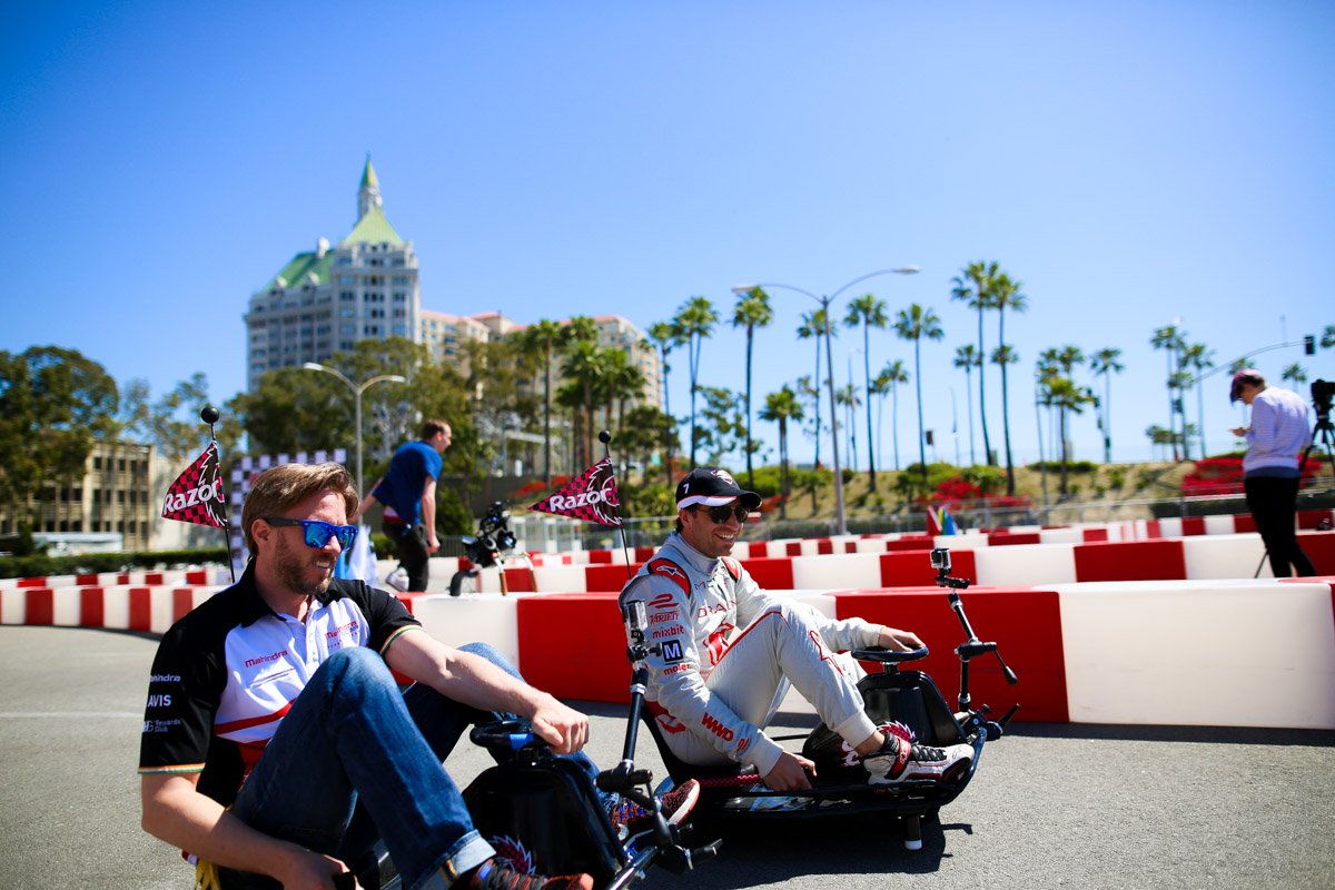 MahindraRacing's tweet photo. Something a bit more light-hearted for our race 6 #LongBeachePrix #TBT! Which is your favourite season 2 #ThrowbackThursday photo? #FormulaE https://t.co/43q5PF7AiY