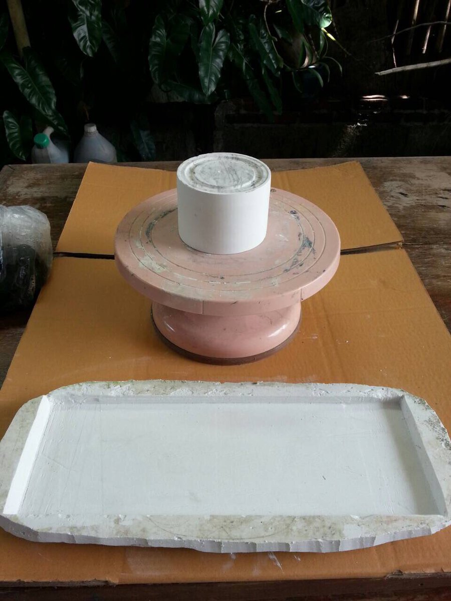 may_ia16's tweet photo. Starting new project with casting plaster to form our upcoming new lamp. #maisoncraft #etsyshop https://t.co/WGIXYS2WFX