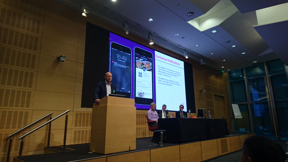 BenBrabyn's tweet photo. .@AlainFalys explains the fusion of payments, loyalty and customer insight @yoyowallet #BBAFintech https://t.co/6bX3pvEoIs