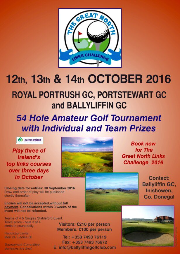 <a href="/FerryFoyle/">Scenic Foyle Ferry</a> extended sailings and special fares for <a href="/GreatNorthLinks/">GreatNorthLinksGolf</a> Oct 12-14 2016