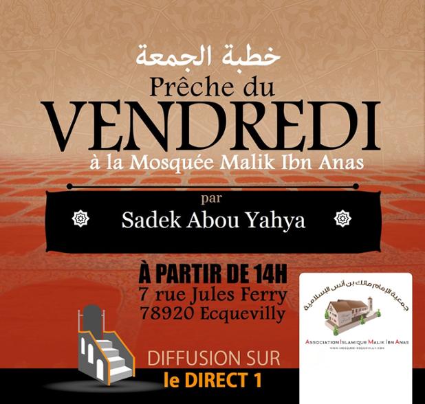 malikibnanas's tweet photo. Demain sermon du vendredi 
par Sadek abou yahya 
Diffuser sur https://t.co/1QB0kxO2eb
salle pour soeurs
Ar/Fr
#islam https://t.co/sZh0ArKXYG