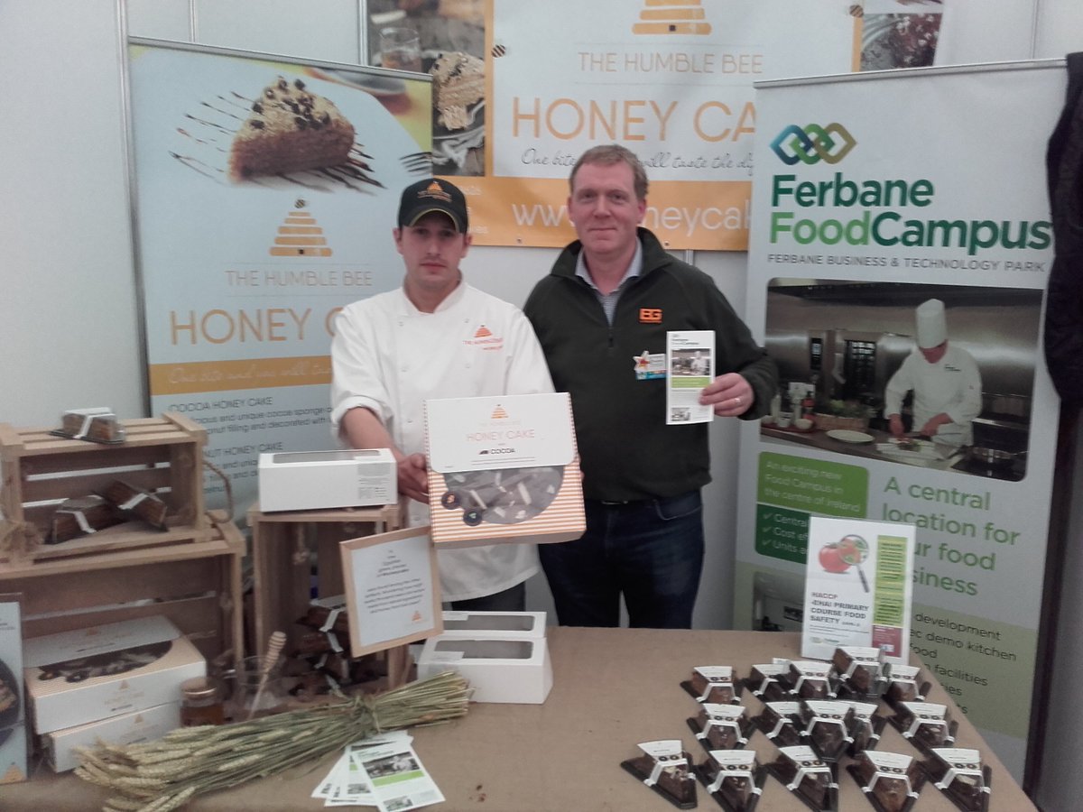 FoodCampus's tweet photo. Day 3 #ploughing come and visit Ferbane Food Campus in Offaly Pavillion tent block 2 @FoodCampus @durrowmills1 @IrishBeeCakes @niosmofoods https://t.co/y6NIUNmInZ