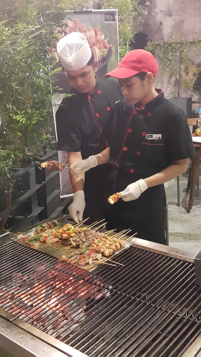 NeoPenang's tweet photo. Try our Special BBQ Skewers this 24/9 at our Art & Soul Cafe! We also have live music by Damien & Moses from 8.30pm onwards. #neopenang https://t.co/tNhpF55kBy