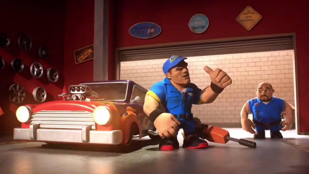 See your favorite Superstars get "animated" in new careers on #WWESlamCity, on .