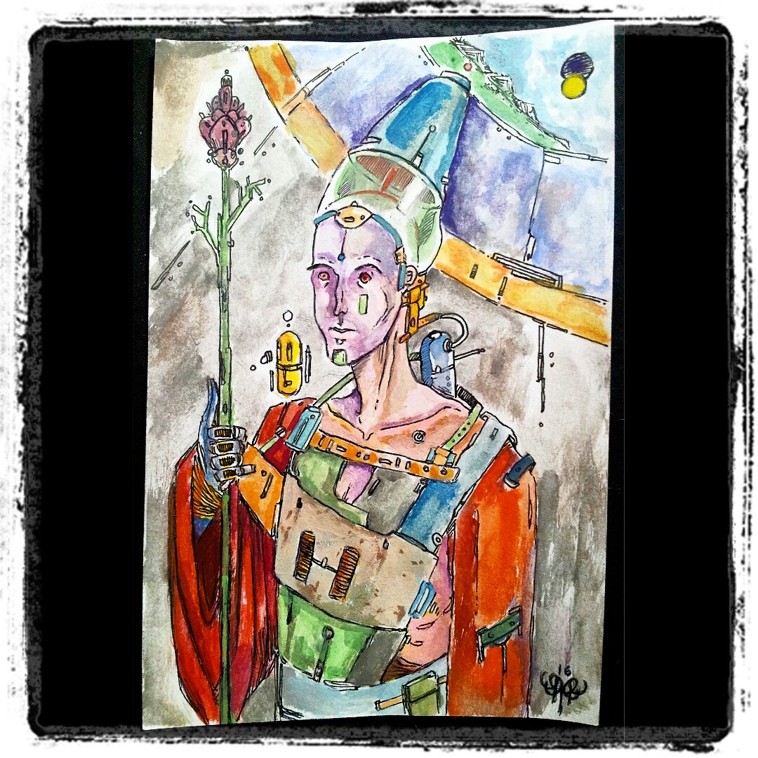 ASHLER_'s tweet photo. #Moebius #johnlestudio #muse #watercolor #calculator #wizard #sicfi #Fantasy #sketch #draw #Twitch #TwitchCreative https://t.co/P15NYxhwXO https://t.co/VuzLY2Urtx