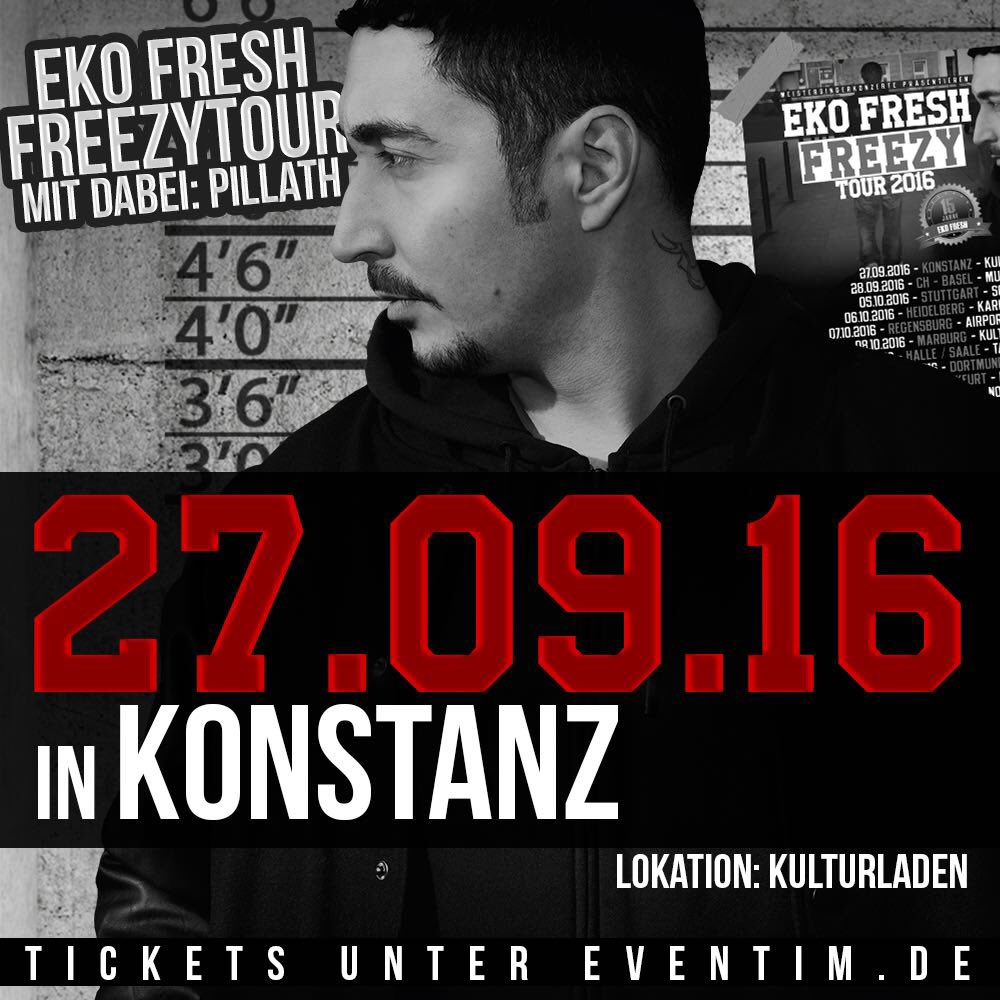 seekalender's tweet photo. @Bruhin_88 Gratulation: 1 Karte für Eko Fresh in Konstanz gewonnen! Bitte Mail mit vollem Namen für Gästeliste an: kontakt@seekalender.de! https://t.co/F1Fu4Go6va