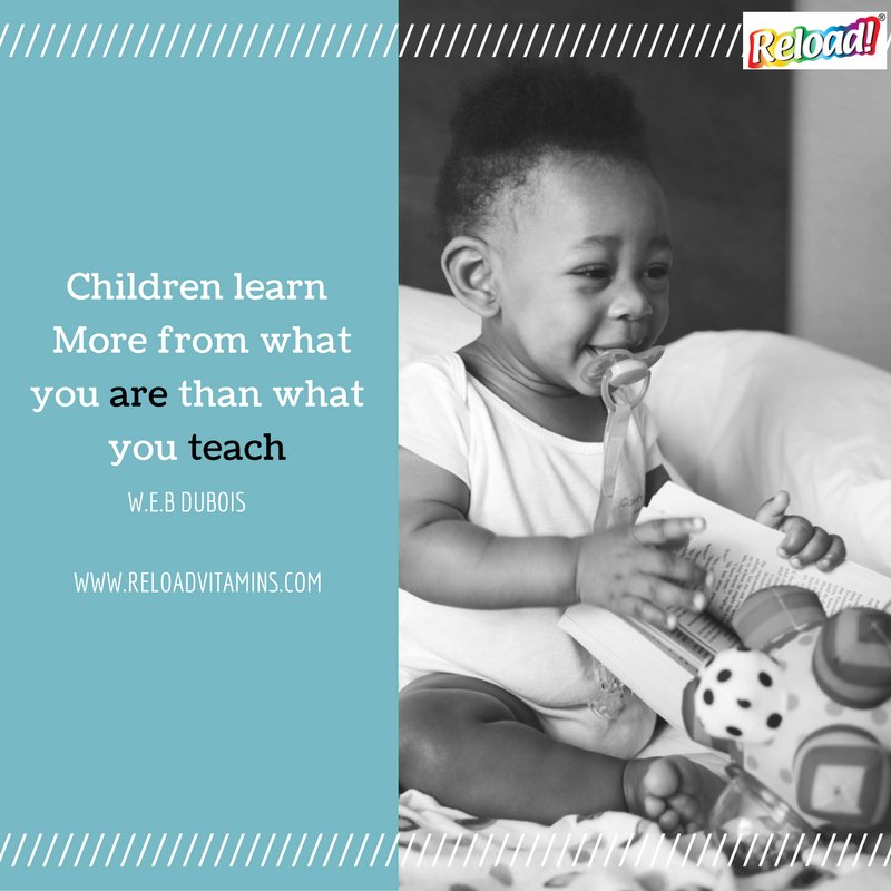 reloadvitamins's tweet photo. Today's Quote: Children learn from what you are than what you Teach
#100waystolove #baby https://t.co/Fh7wOSKDaw