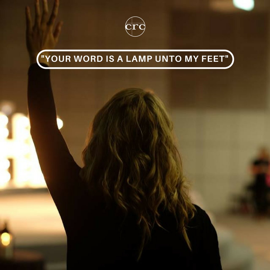 "Your word is a lamp for my feet, a light on my path."