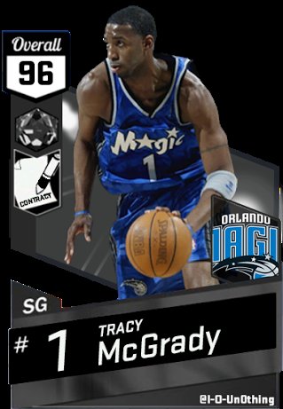 Myteam2k17's tweet photo. Releasing the new code for Tracy Mcgrady! Dm us to claim your code! 20k mt each. https://t.co/9yjR2rG3b9