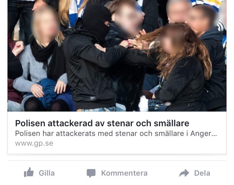 1904jonas's tweet photo. Ska man skratta eller gråta? Kravaller i Bergsjön. Ta en bild från en fotbollsläktare på Hisingen! Vad röker ni på redaktionen? https://t.co/5KWVCZ9H8J