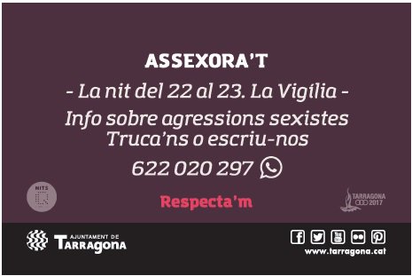 Avui la campanya #RespectaM surt al carrer. Si veus agressions sexistes, truca'ns o fes-nos-un #Whatsapp! ow.ly/crUV304rRGL #NoésNo