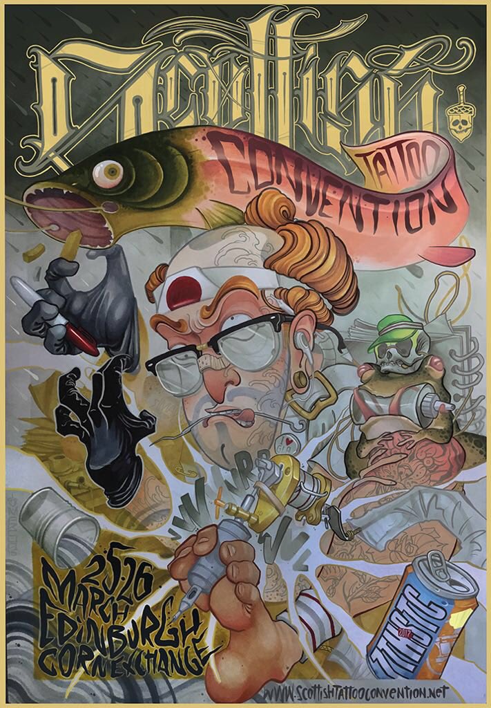 ML2Promotions's tweet image. Here's the first STC2017 poster .... and it's a belter!
By @marcus_tattoos of @bathsttattoo these will be popping up near you soon! Retweet!