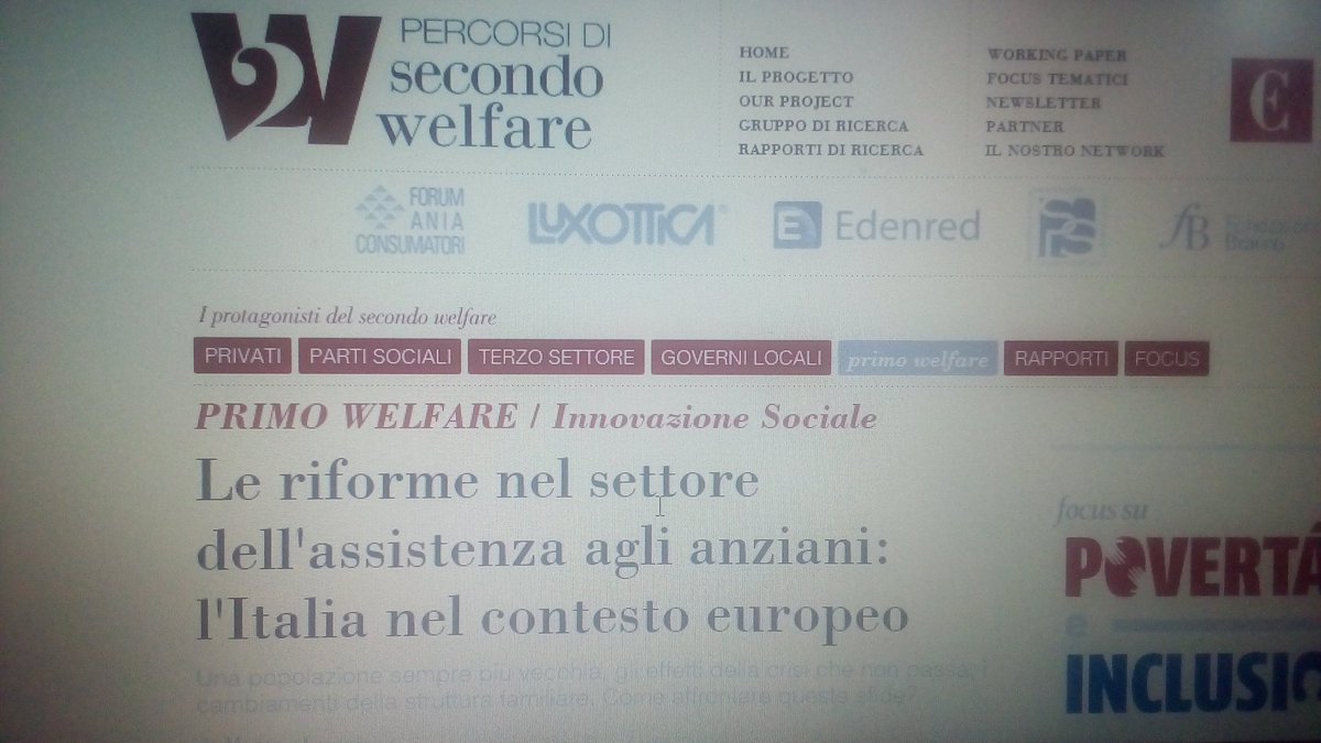adua_sabato's tweet photo. #secondowelfare ripensare al tradizionale modello di cura @adaptland https://t.co/hZG005wr6f