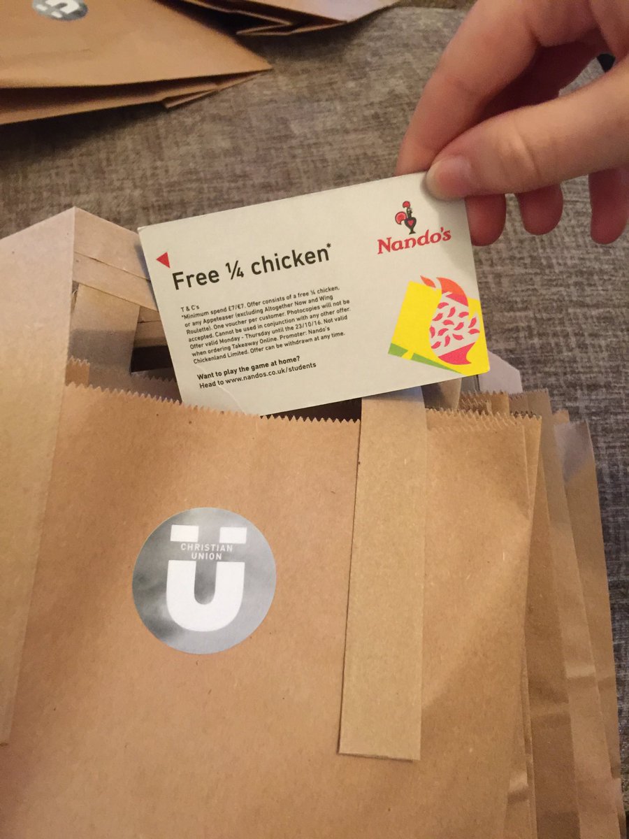 ManMetCU's tweet image. Someone's getting a big surprise in their freshers bag today! #CUNews #cheekyNandos