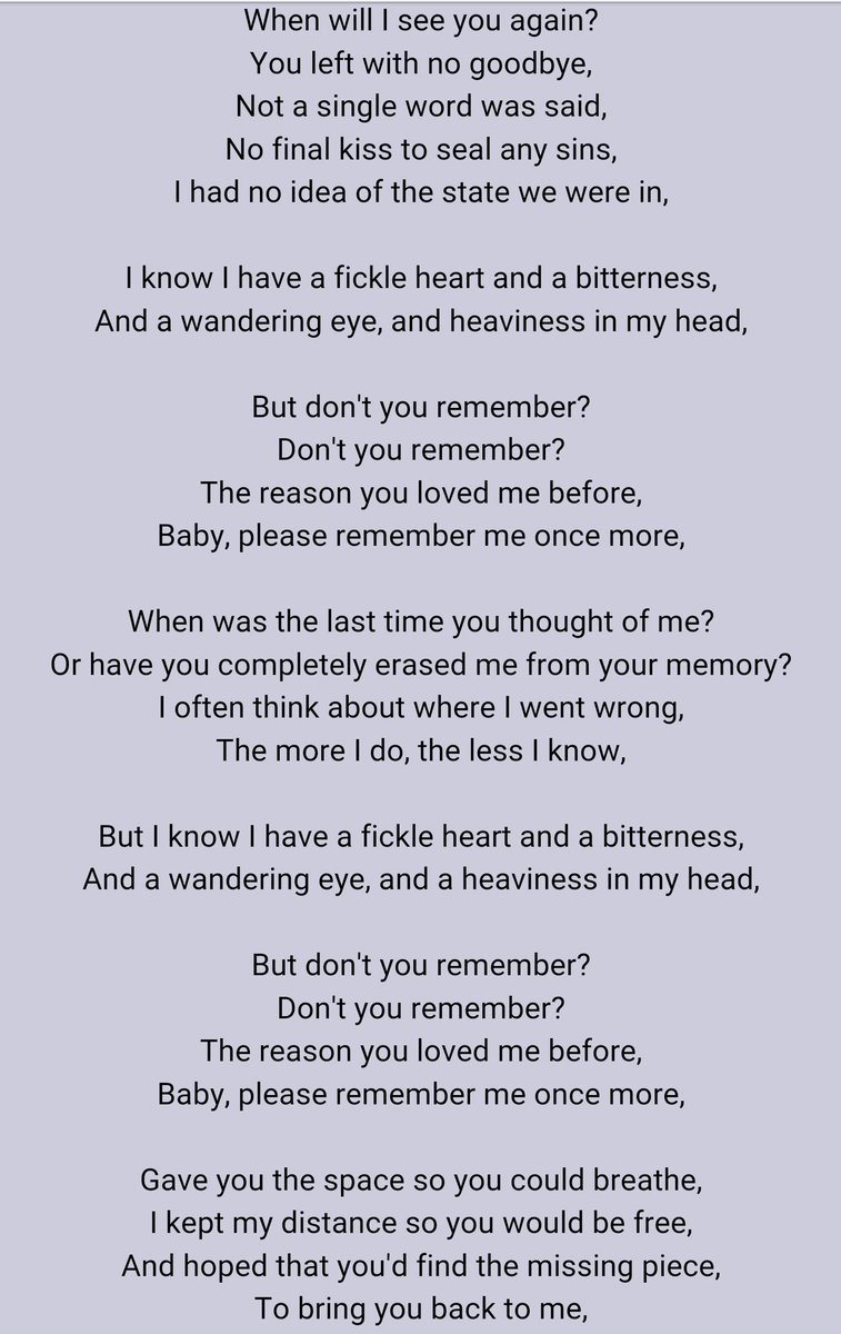 When Will I See You Lyrics