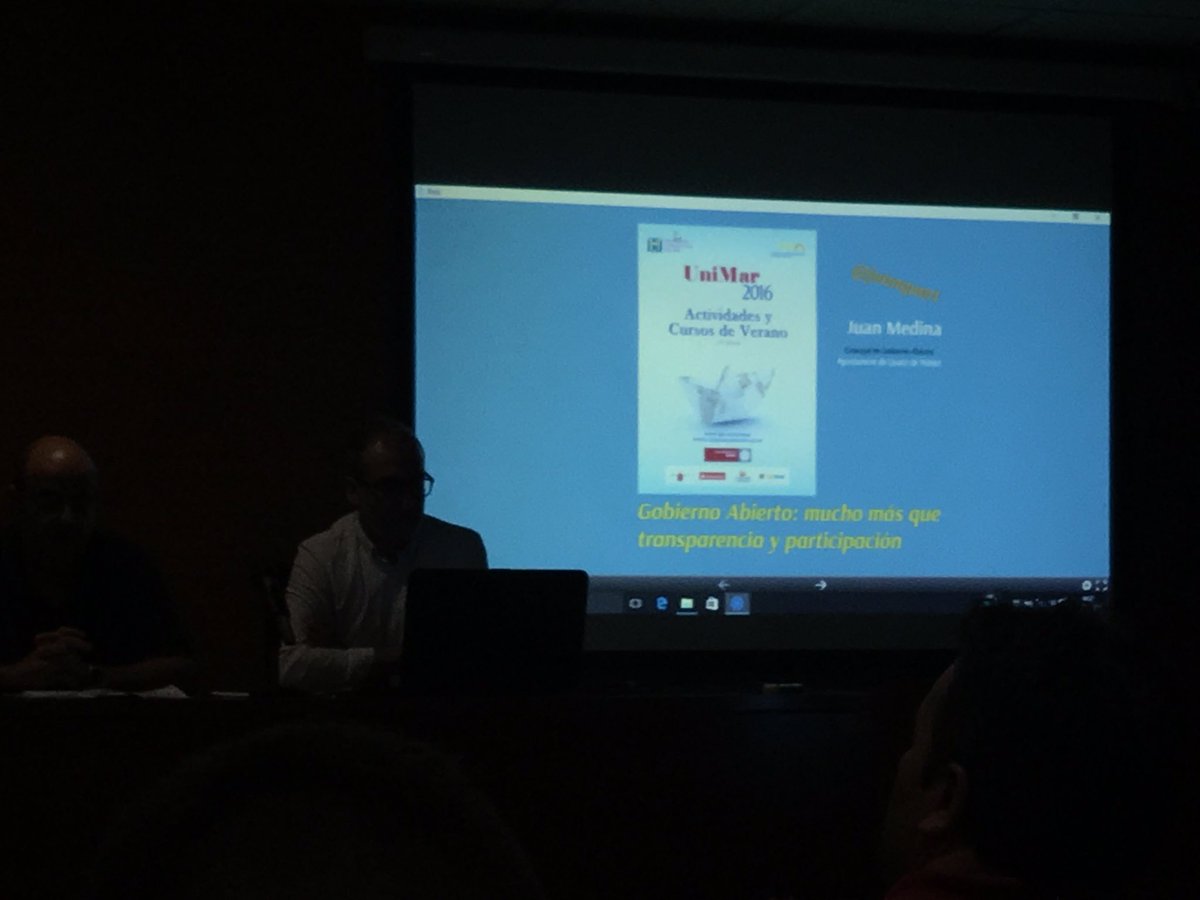 diegoibacar's tweet photo. #GobiernoAbierto mucho más que #transparencia con @juanquart en curso @umnoticias de la #intimar en #Jumilla https://t.co/iFEWvxZDtj