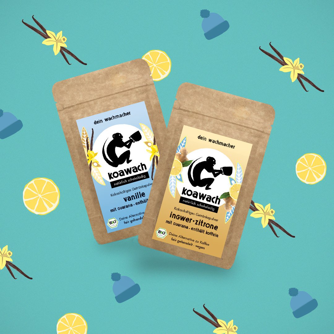 Wir präsentieren euch die beiden Neuheiten: koawach Vanille und koawach Ingwer+Zitrone!
Zum Shop? Hier entlang: go.koawach.de/2ddQ7e8