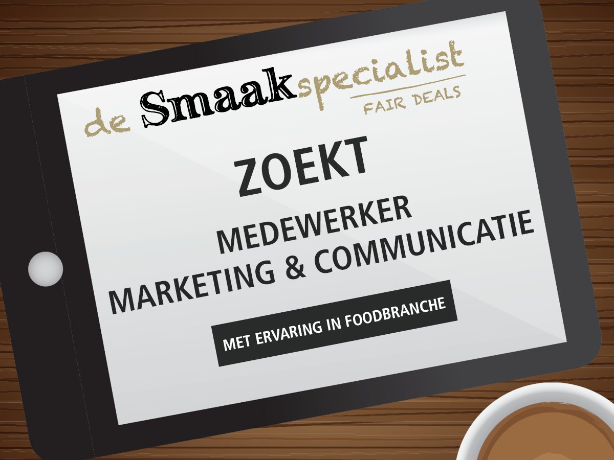 De Smaakspecialist zoekt een medewerker Marketing &amp; Communicatie met ervaring in de foodbranche. Bekijk snel: desmaakspecialist.nl/nl/vacatures