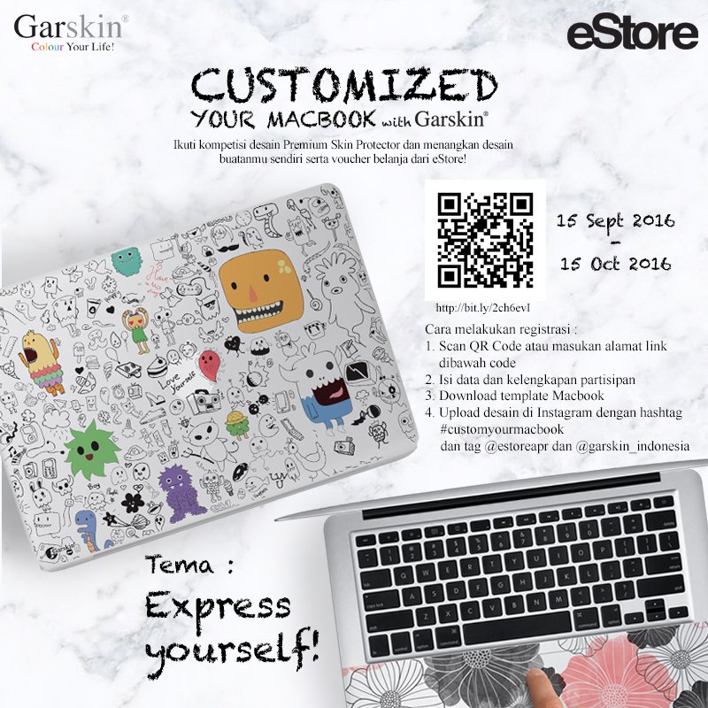 estore_id's tweet photo. Express yourself on MacBook with Garskin Indonesia https://t.co/E6caydEHBn