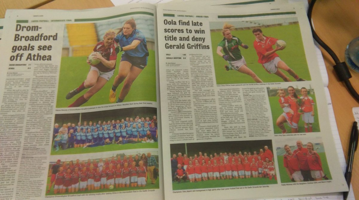 JeromeSport's tweet photo. Ladies Day in LeaderSport.... Four County Ladies Football Final reports and pictures #GAA #WomenInSport https://t.co/H3dtDjXQhT