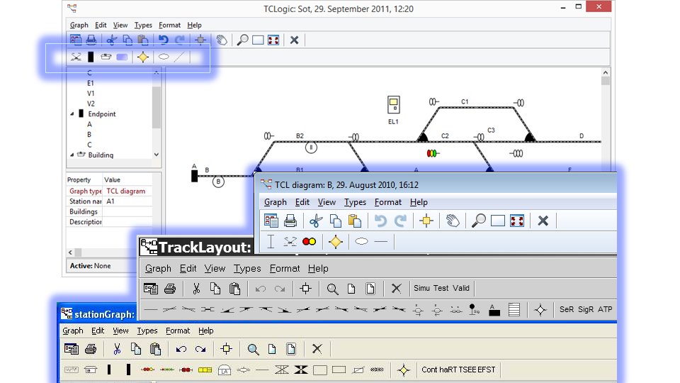 mccjpt's tweet photo. Railway-specific modeling: 4 DSLs for #railway control, simulation, interlocking in #MetaEdit+. All separately done implementations #railML https://t.co/AnZtqc5cvm