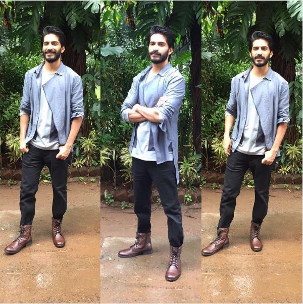 #BestDressed
<a href="/HarshKapoor_/">Harsh Varrdhan Kapoor</a>  ruling the men's club with his outstanding fashion sense for the promotions of <a href="/MirzyaTheFilm/">Mirzya</a> today.
