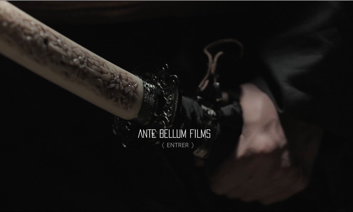 AnteBellumFilms's tweet photo. Brand new homemade website : https://t.co/qLbTGjzMil 
And it's introduced by a samouraï
#creative #studio #startup #video #directors https://t.co/bAg6sUKaoW