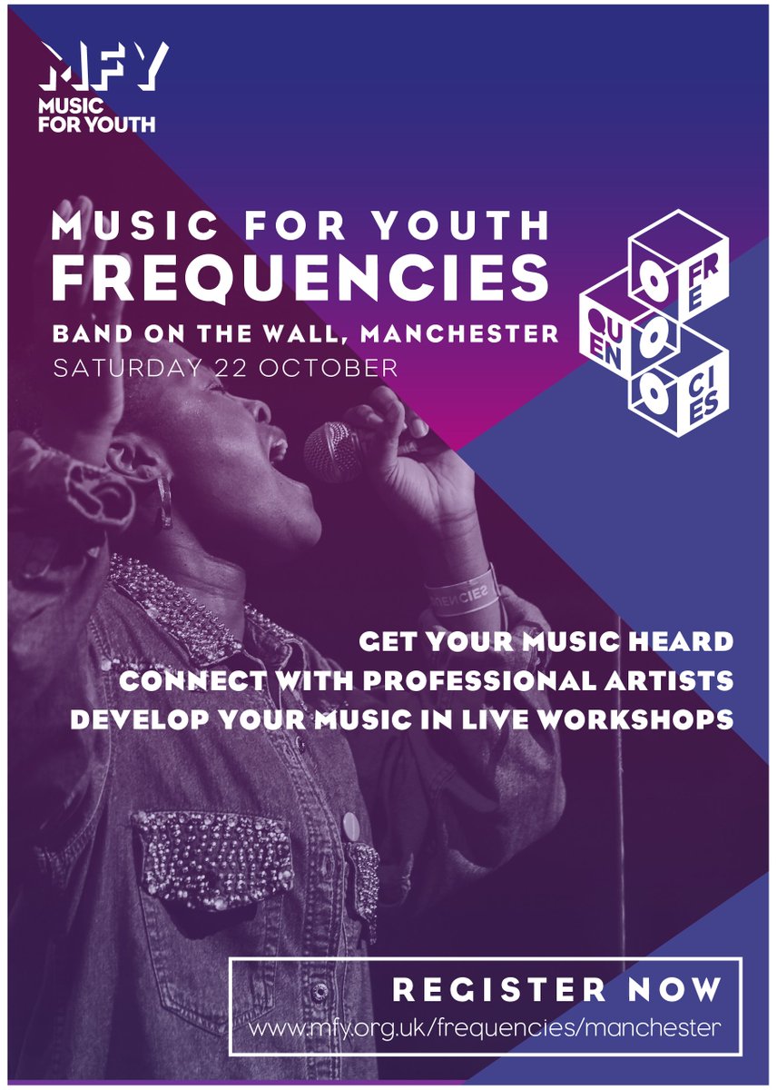 musicforyouth's tweet image. REMINDER! Today is your last opportunity to sign up to perform at #FREQUENCIES  @bandonthewall! APPLY NOW: mfy.org.uk/Frequencies/ma…
