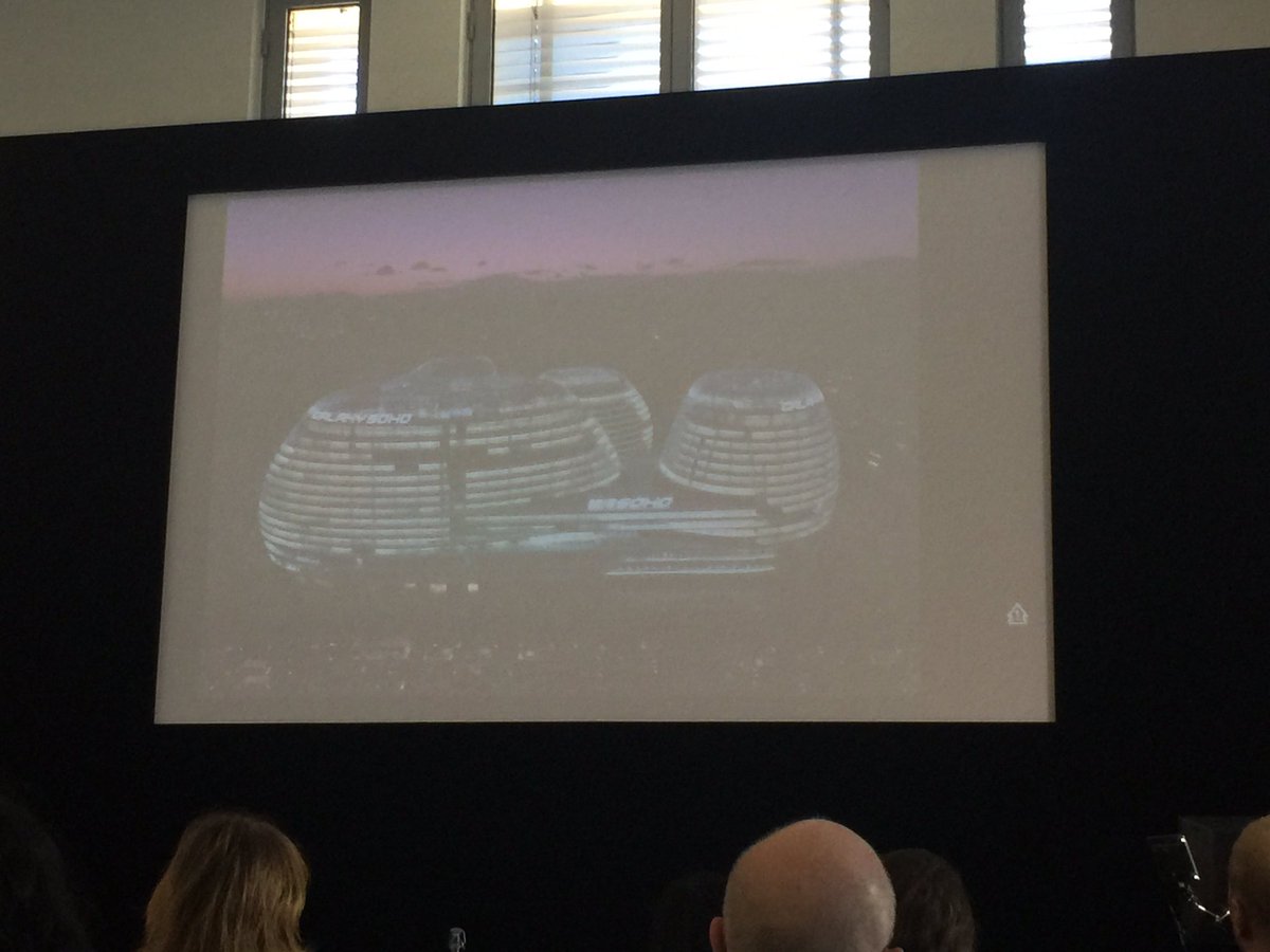 CreatemasterIM's tweet photo. Projects galore from @patrik_schu of @ZHA_News at #RIBAfutureforward. https://t.co/vYroT5ZMHr