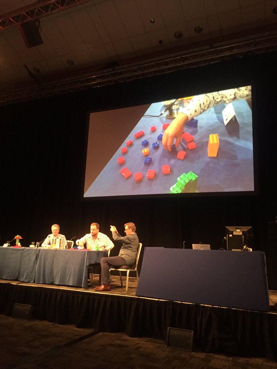 Here's <a href="/HaverstockH/">HaverstockHealthcare</a> explaining the #NHS with a #LEGO live demo at #NUG16
