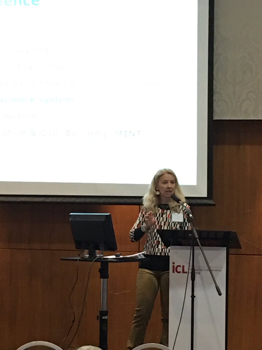 ICL2016's tweet photo. Céline Loibl from Sparkling Science speaking on collaborative learning in citizen science and open innovation projects #Icl2016 https://t.co/LkZko6bRpm