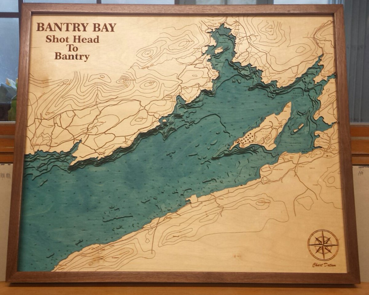 ChartDatumMaps's tweet photo. 3D wood Chart of Bantry Bay, South west of Ireland. #Bantry @westcorkisland #ChartDatum #IrishMade https://t.co/tzyhwMwLJD