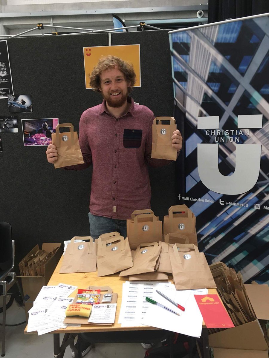 ManMetCU's tweet image. All smiles at our freshers stall! See you there!