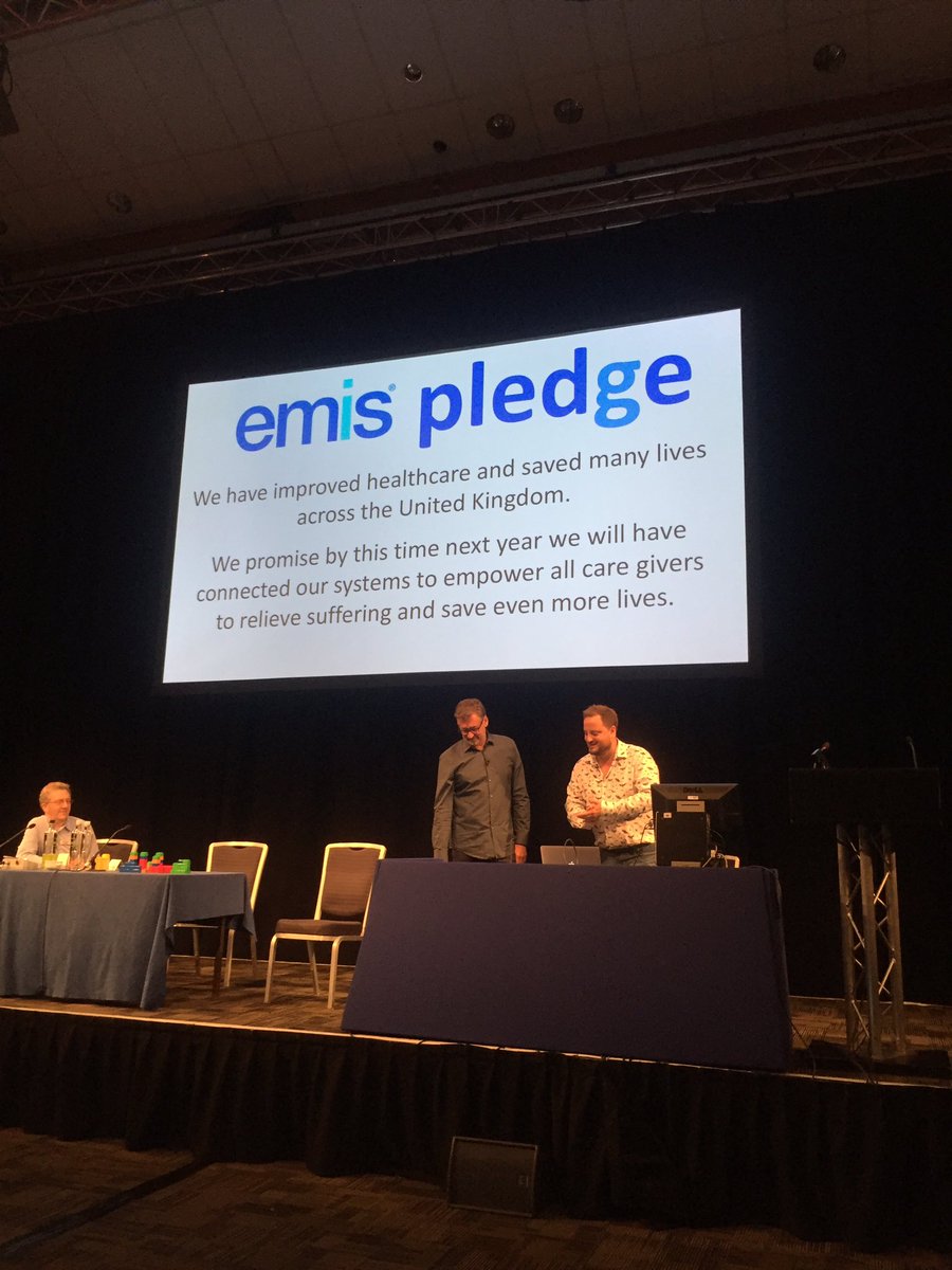 Live at #NUG16, <a href="/HaverstockH/">HaverstockHealthcare</a> gets our team up on their feet to make a pledge to our users