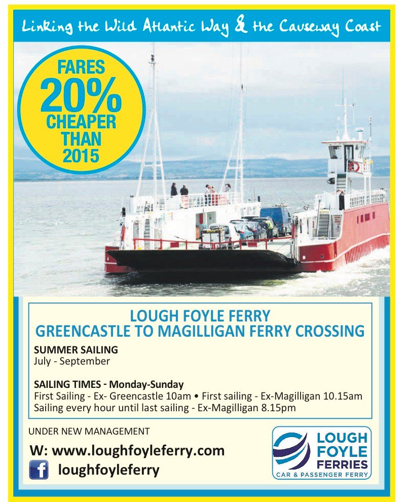 Operating daily 10am - 8pm. Final dates for 2016 will be confirmed soon but the ferry will continue to operate until mid October at earliest