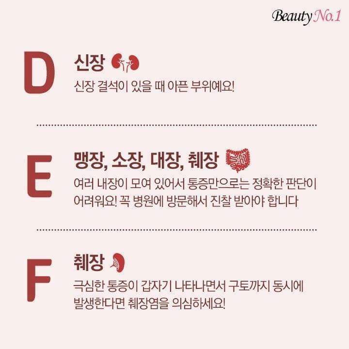 rossyscent's tweet image. 배아픈 위치별 아픈 곳!
핵핵꿀팁!!!ㅇ.ㅇ