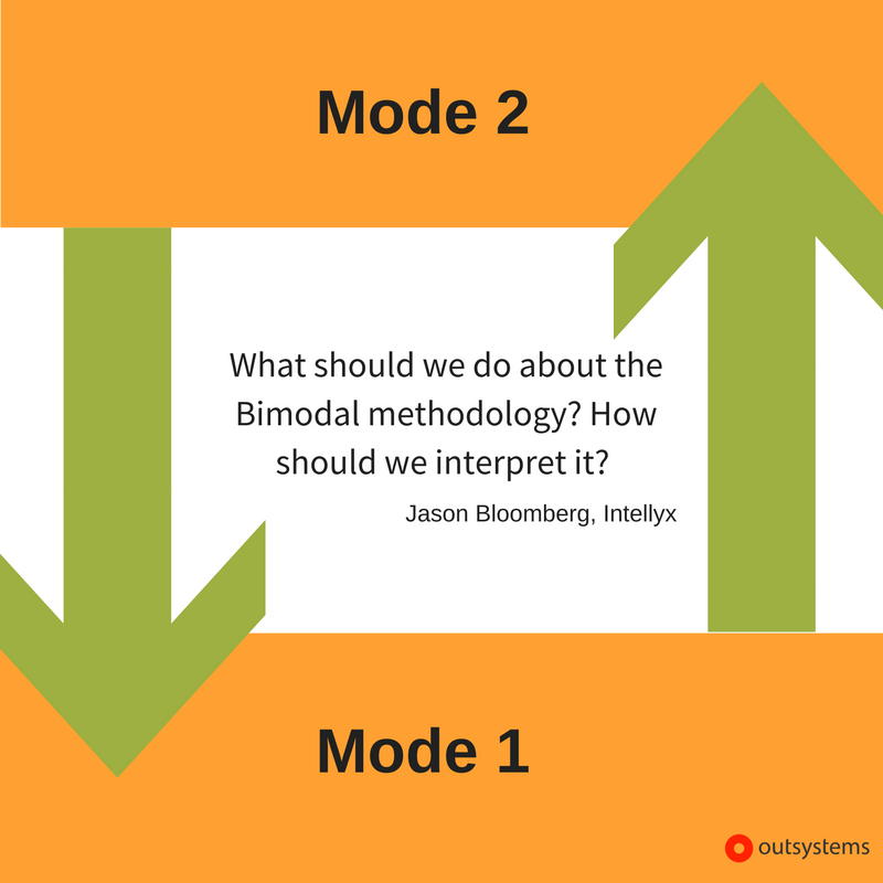 OutSystems's tweet photo. We're talking what the differences and importance of #bimodal with and @Deloitte @sjrotter and @TheEbizWizard. #OutSystemsDT https://t.co/VH5zUeiCWp