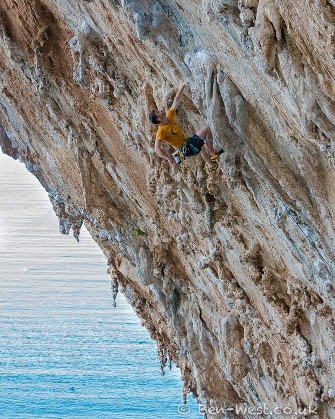 DNA 7a, Grande  Grotta, Kalymnos. 📷 <a href="/BENWEST__/">Ben West</a>  #climbing #Kalymnos